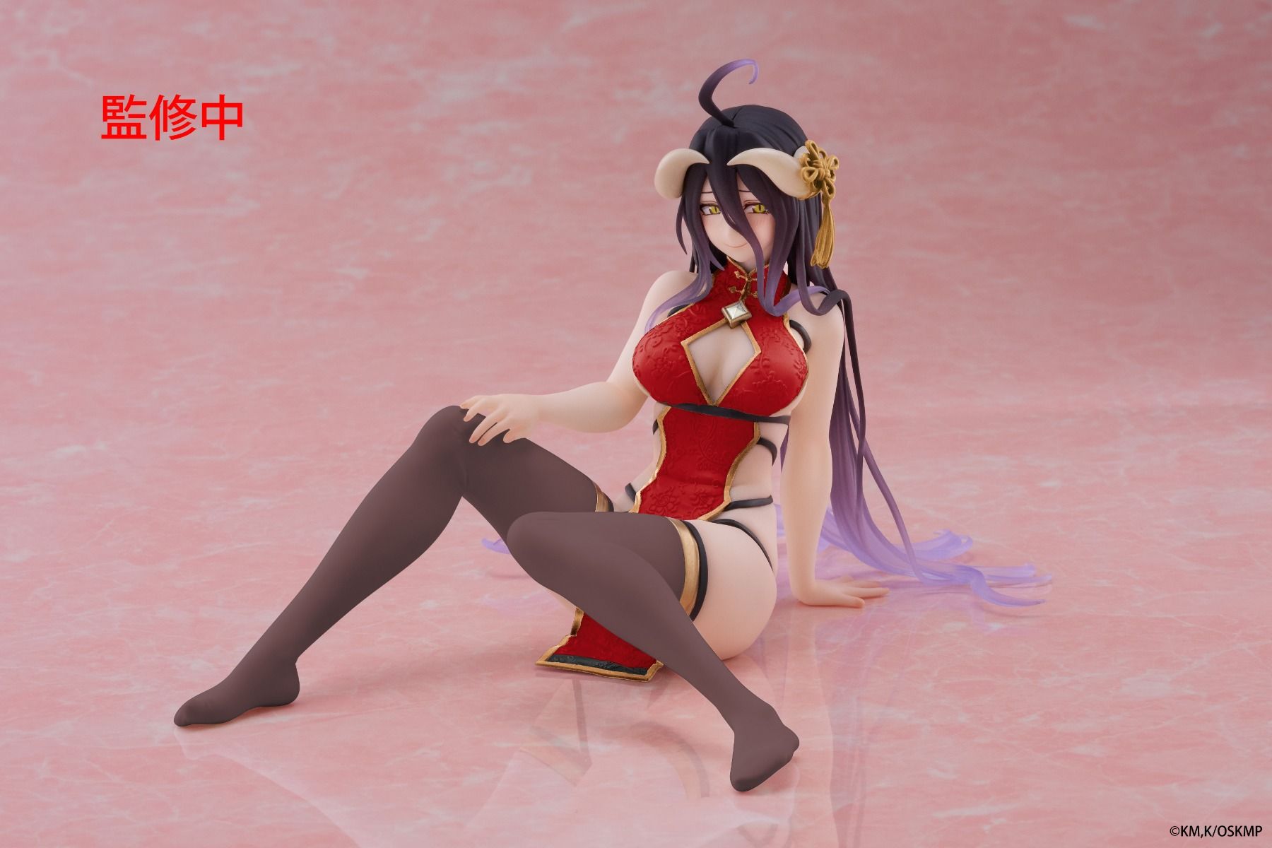 PRE-ORDER Taito - Overlord Desktop Cute Figure - Albedo: Chinese Dress Ver. Renewal