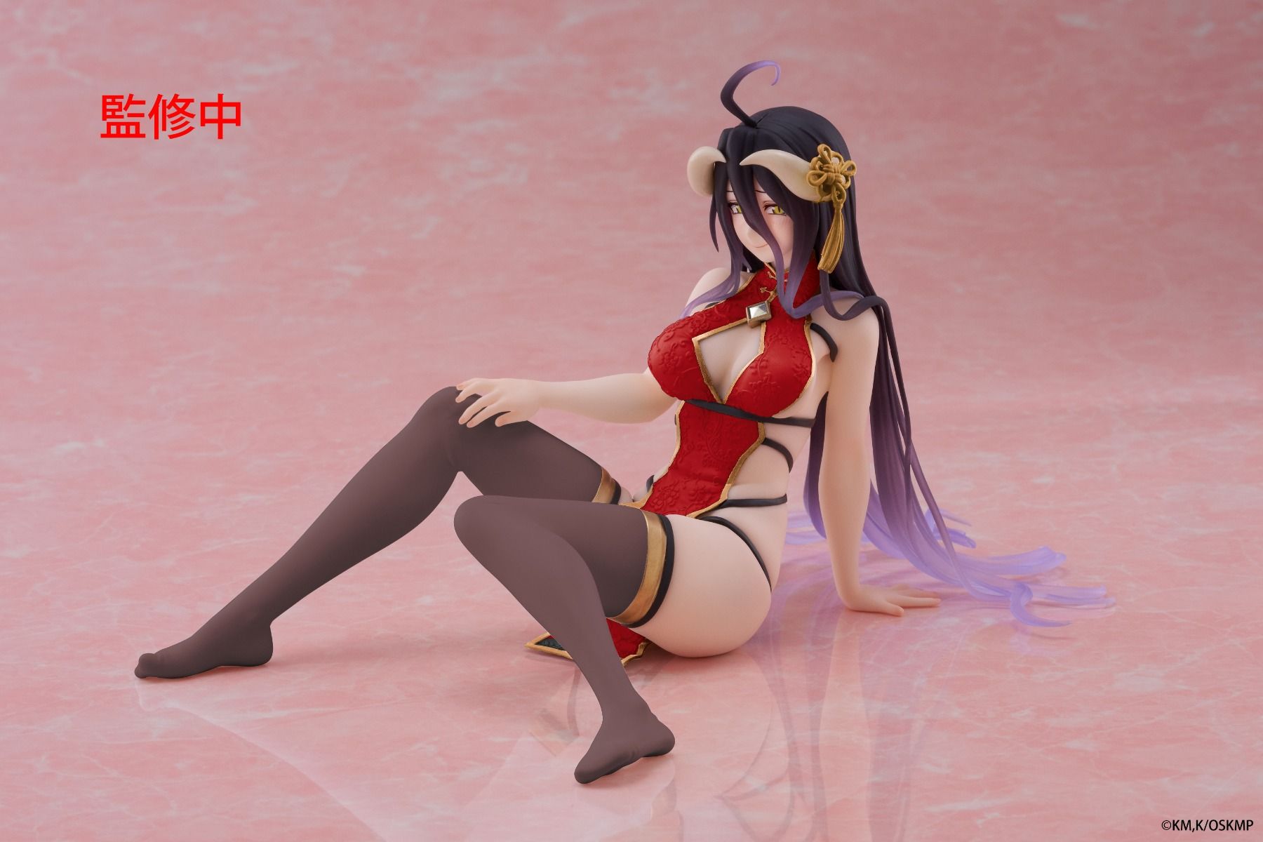 PRE-ORDER Taito - Overlord Desktop Cute Figure - Albedo: Chinese Dress Ver. Renewal