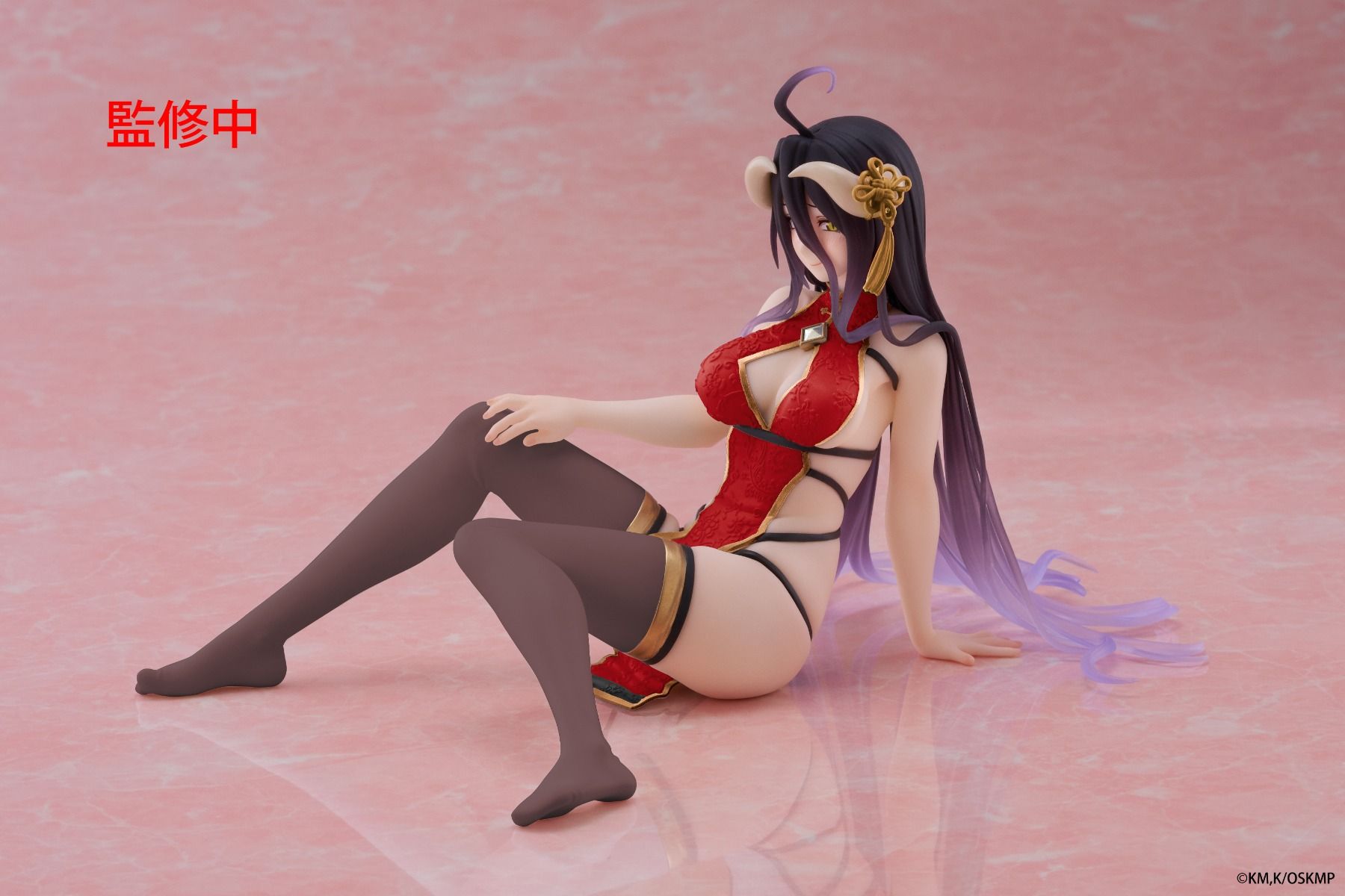 PRE-ORDER Taito - Overlord Desktop Cute Figure - Albedo: Chinese Dress Ver. Renewal