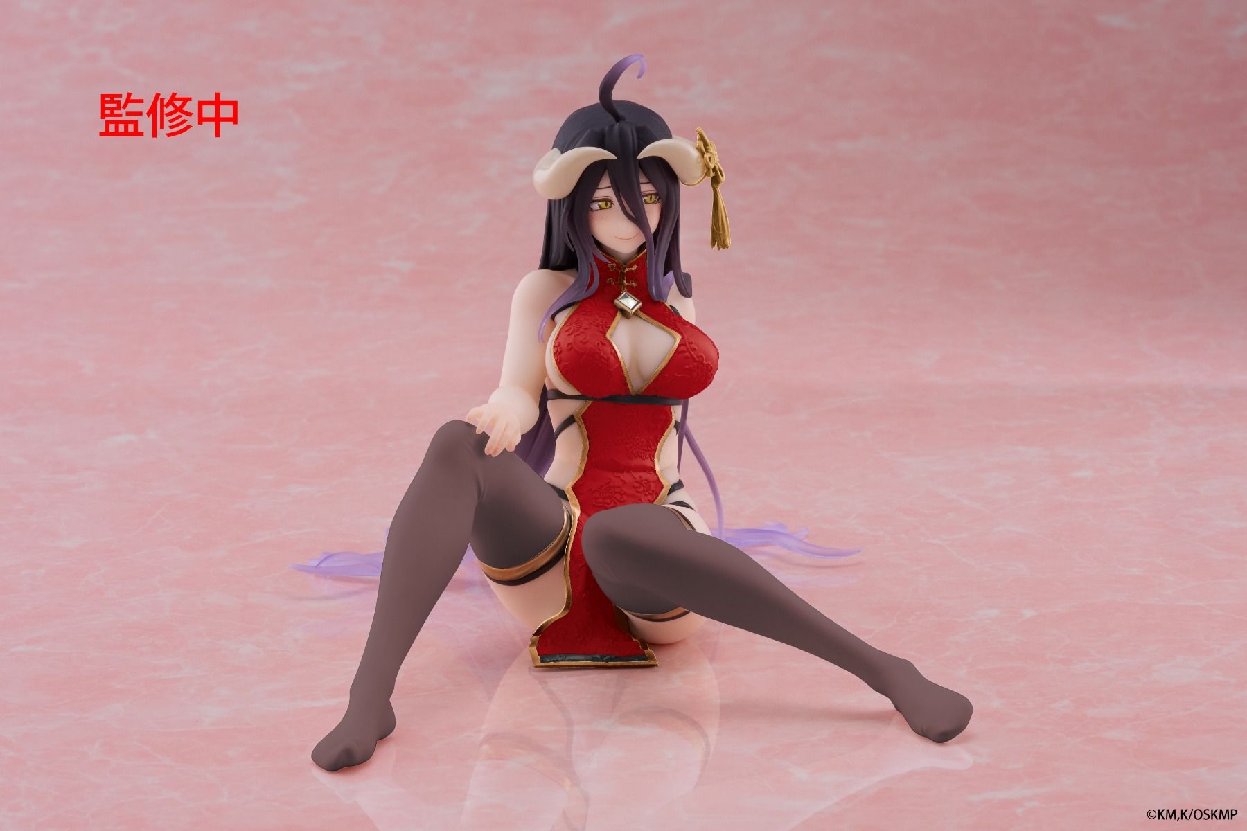 PRE-ORDER Taito - Overlord Desktop Cute Figure - Albedo: Chinese Dress Ver. Renewal