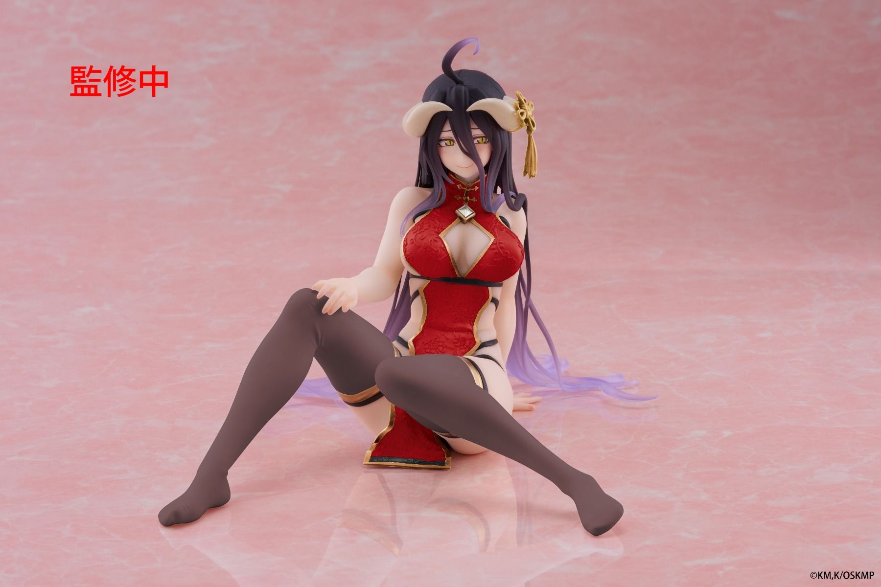 PRE-ORDER Taito - Overlord Desktop Cute Figure - Albedo: Chinese Dress Ver. Renewal