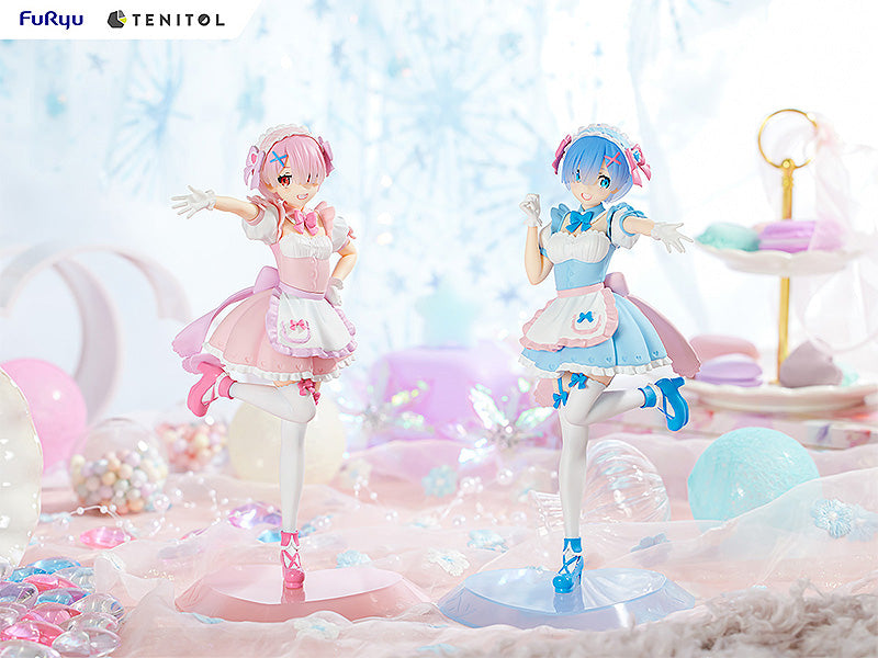 PRE-ORDER FuRyu - TENITOL - Re:ZERO -Starting Life in Another World- - Yumekawa Maid Rem & Ram: Set With Bonus