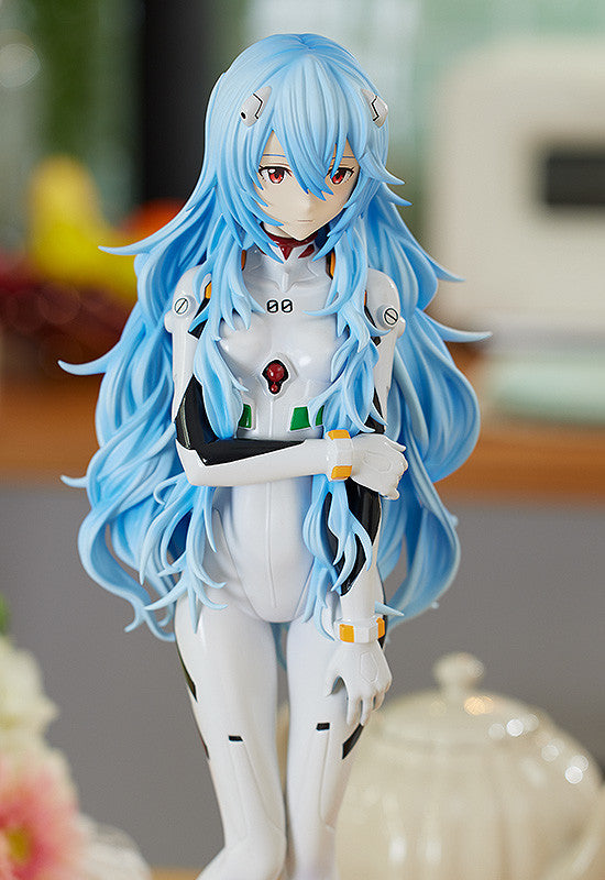 PRE-ORDER Good Smile Company - POP UP PARADE - Rebuild of Evangelion - Rei Ayanami: Long Hair Ver. XL Size
