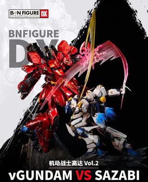 PRE-ORDER Bandai - BNFIGURE DX Vol. 2 - Mobile Suit Gundam: Char's Counterattack - Nu Gundam vs Sazabi