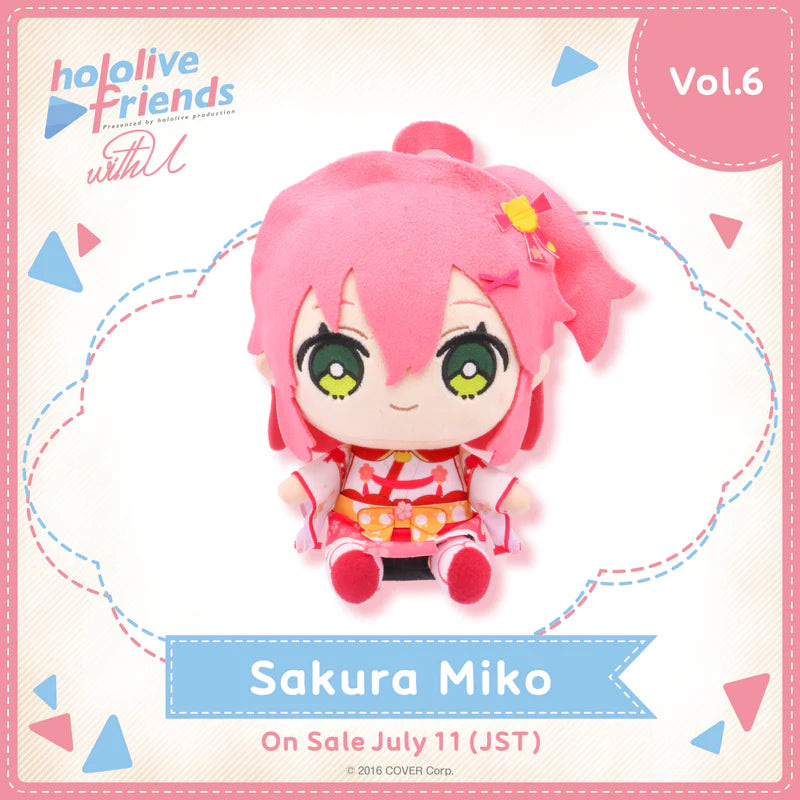 SPECIAL ORDER Cover Corp - hololive friends with u Plush - Sakura Miko [JP]