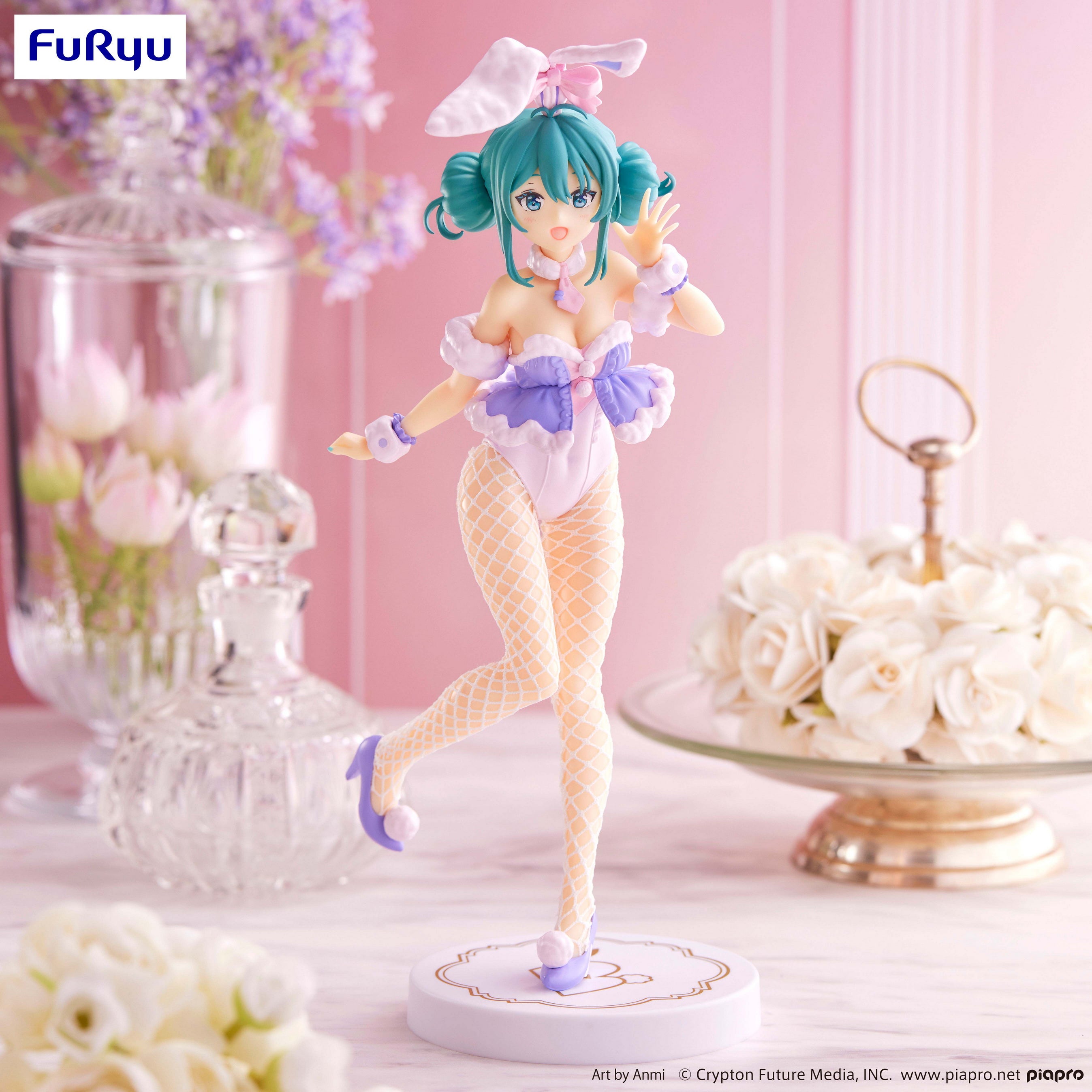 IN-STOCK FuRyu - Vocaloid BiCute Bunnies Figure - Hatsune Miku: White Rabbit Purple Color Ver.