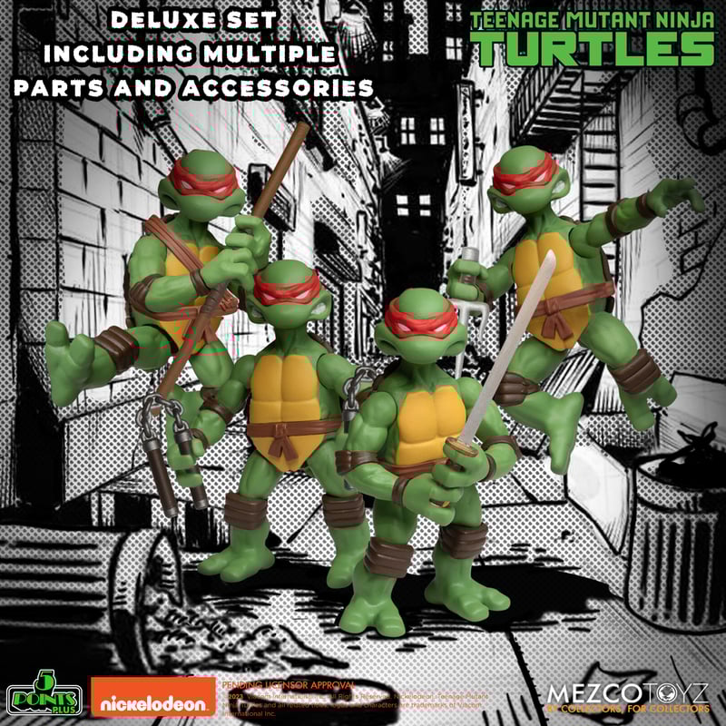 PRE-ORDER Mezco - 5 Points - Teenage Mutant Ninja Turtles Deluxe Set