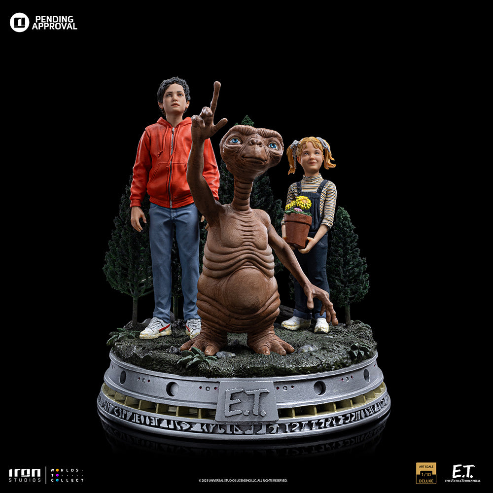 PRE-ORDER Iron Studios - Deluxe Art Scale - E.T. - E.T., Elliot and Gertie 1/10