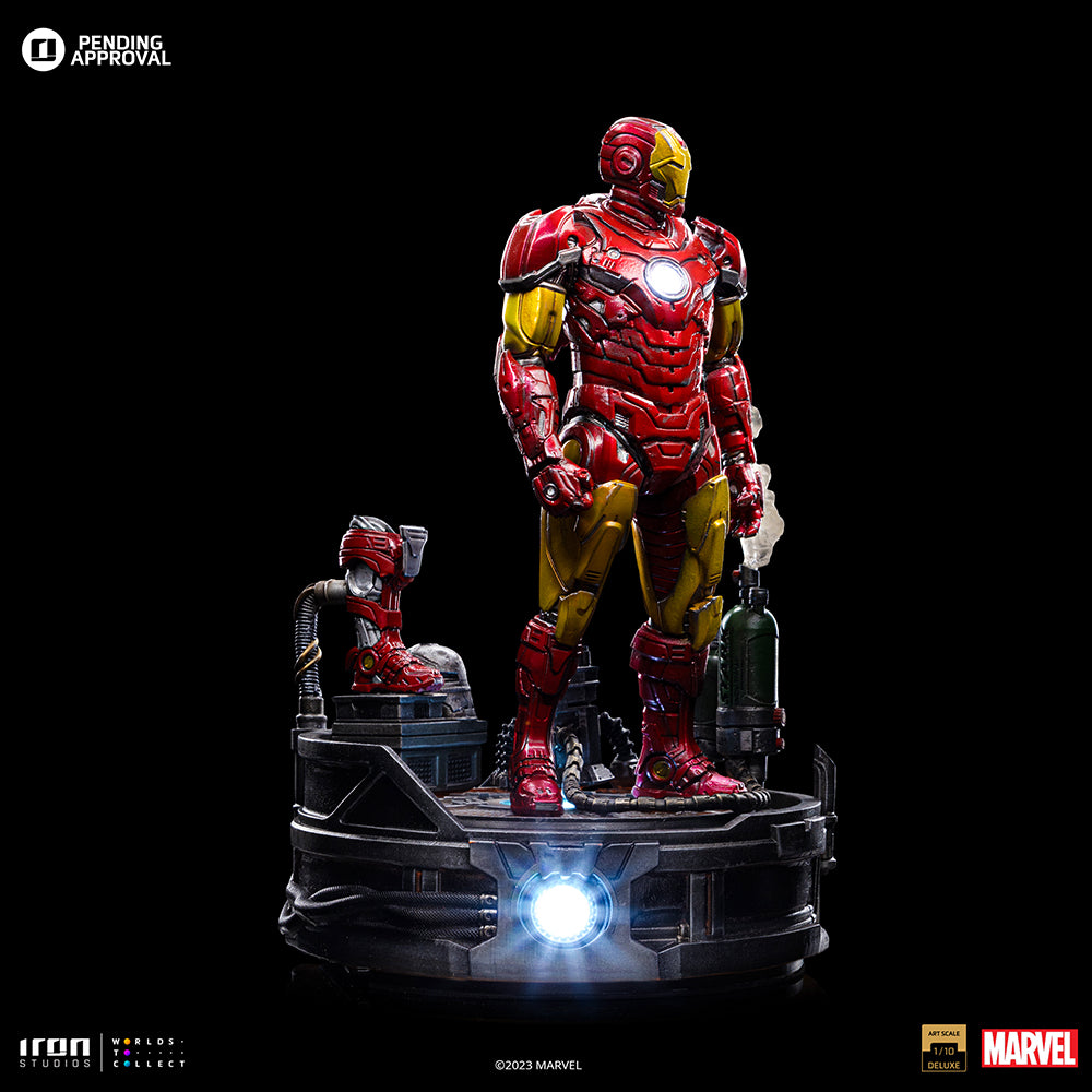 PRE-ORDER Iron Studios - Art Scale - Marvel Comics - Deluxe Iron Man Unleashed 1/10
