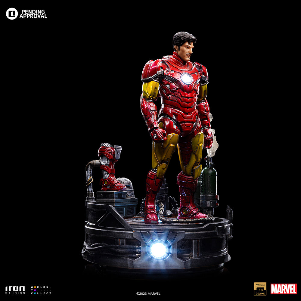 PRE-ORDER Iron Studios - Art Scale - Marvel Comics - Deluxe Iron Man Unleashed 1/10