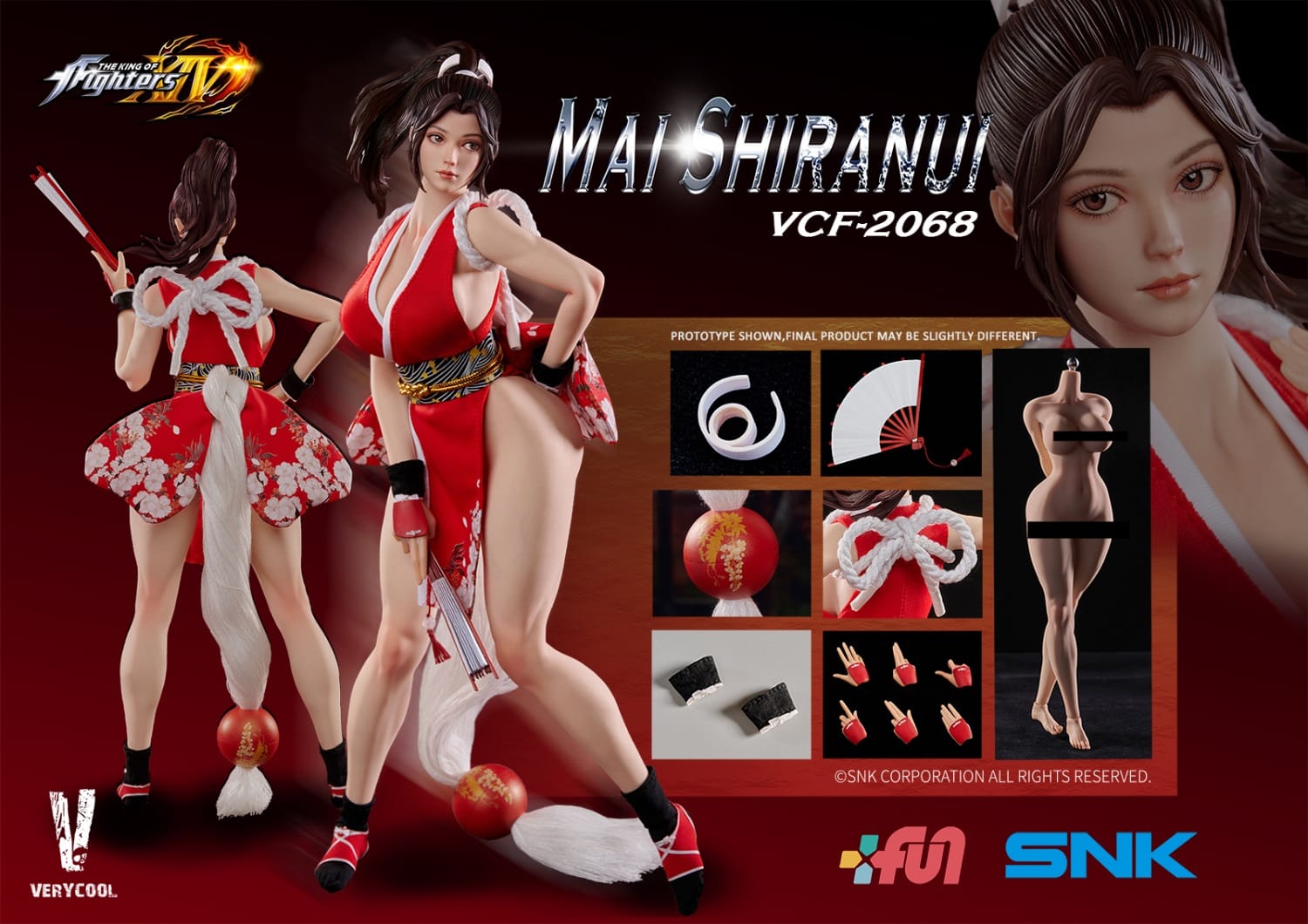 PRE-ORDER VERYCOOL - The King of Fighters XIV - Mai Shiranui 1/6