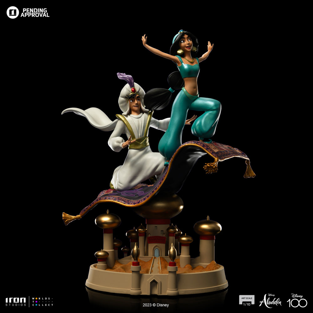 PRE-ORDER Iron Studios - Art Scale - Disney 100th - Aladdin and Jasmine  1/10