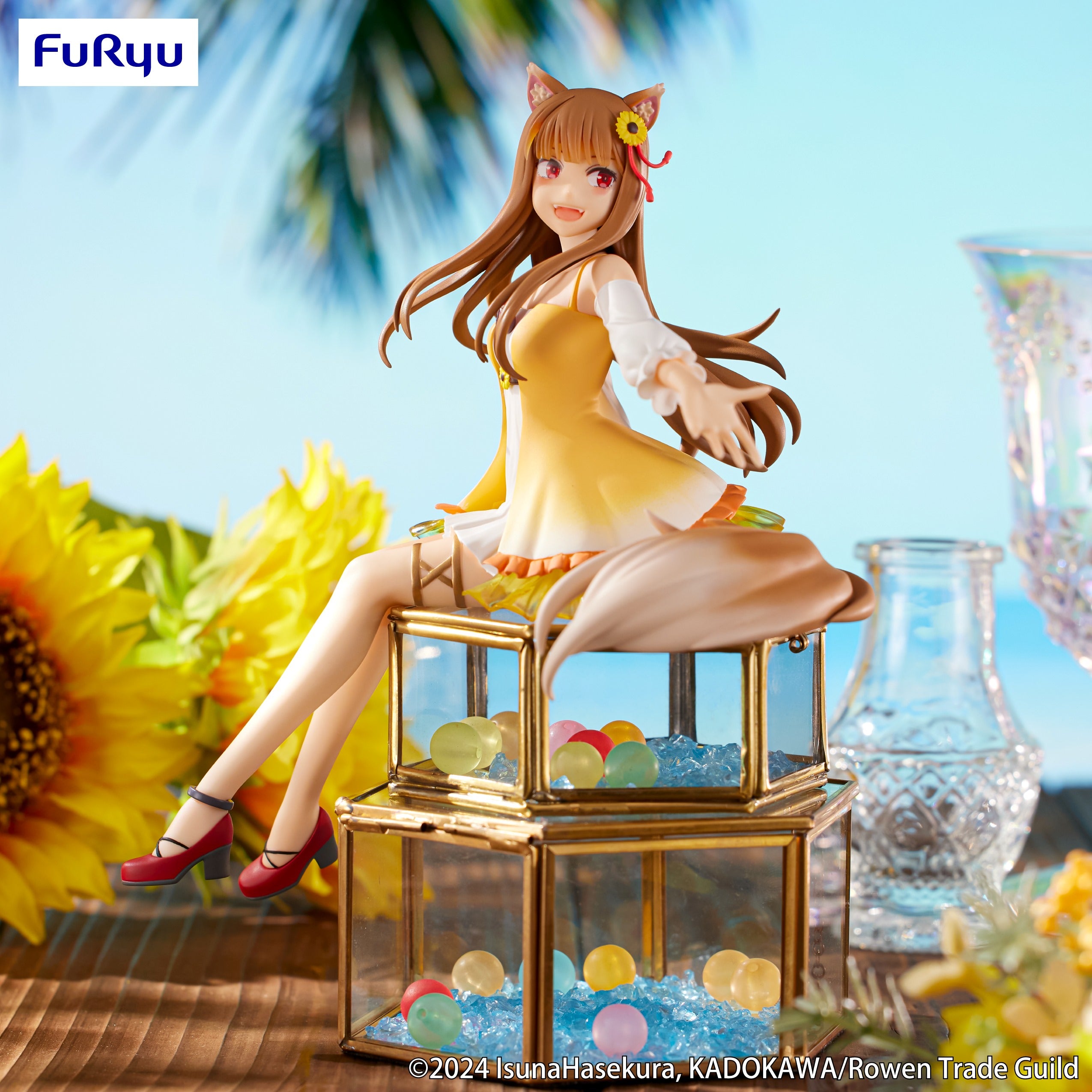 IN-STOCK FuRyu - Spice and Wolf: Merchant Meets the Wise Wolf Noodle Stopper Figure - Holo: Himawari One Piece Ver.