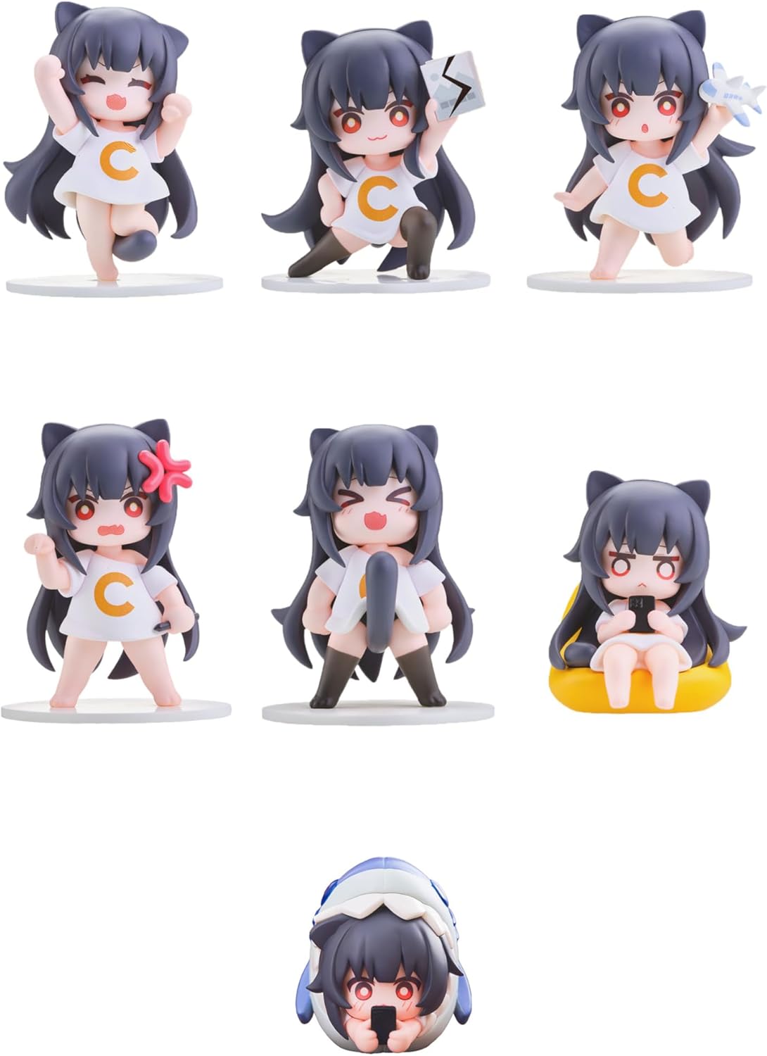 SPECIAL ORDER OMAHA - Kobo C-chan Cat Girl Stamp Series Trading Figure [Box of 6] [JP]