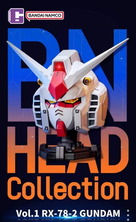 PRE-ORDER Bandai - Mobile Suit Gundam BN Head Collection Vol.1 - RX-78-2 Gundam Head Sculpt