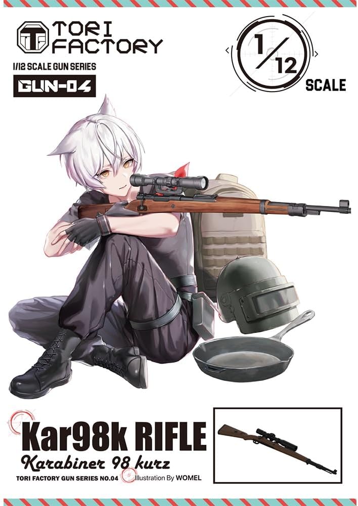 BACK-ORDER Tori Factory - Gun Series - German Army Kar98k Rifle Resin Kit 1/12