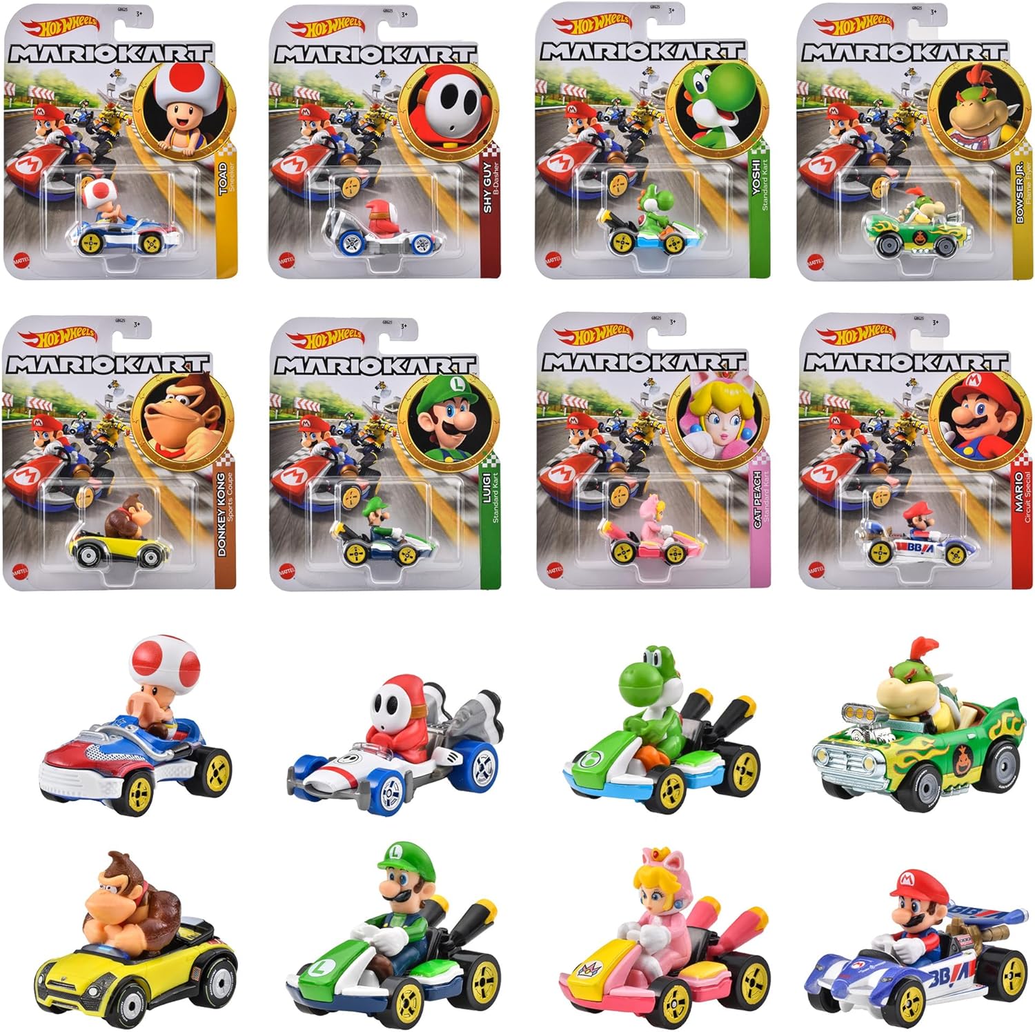 SPECIAL ORDER Mattel - Hot Wheels - Mario Kart [Set of 8]