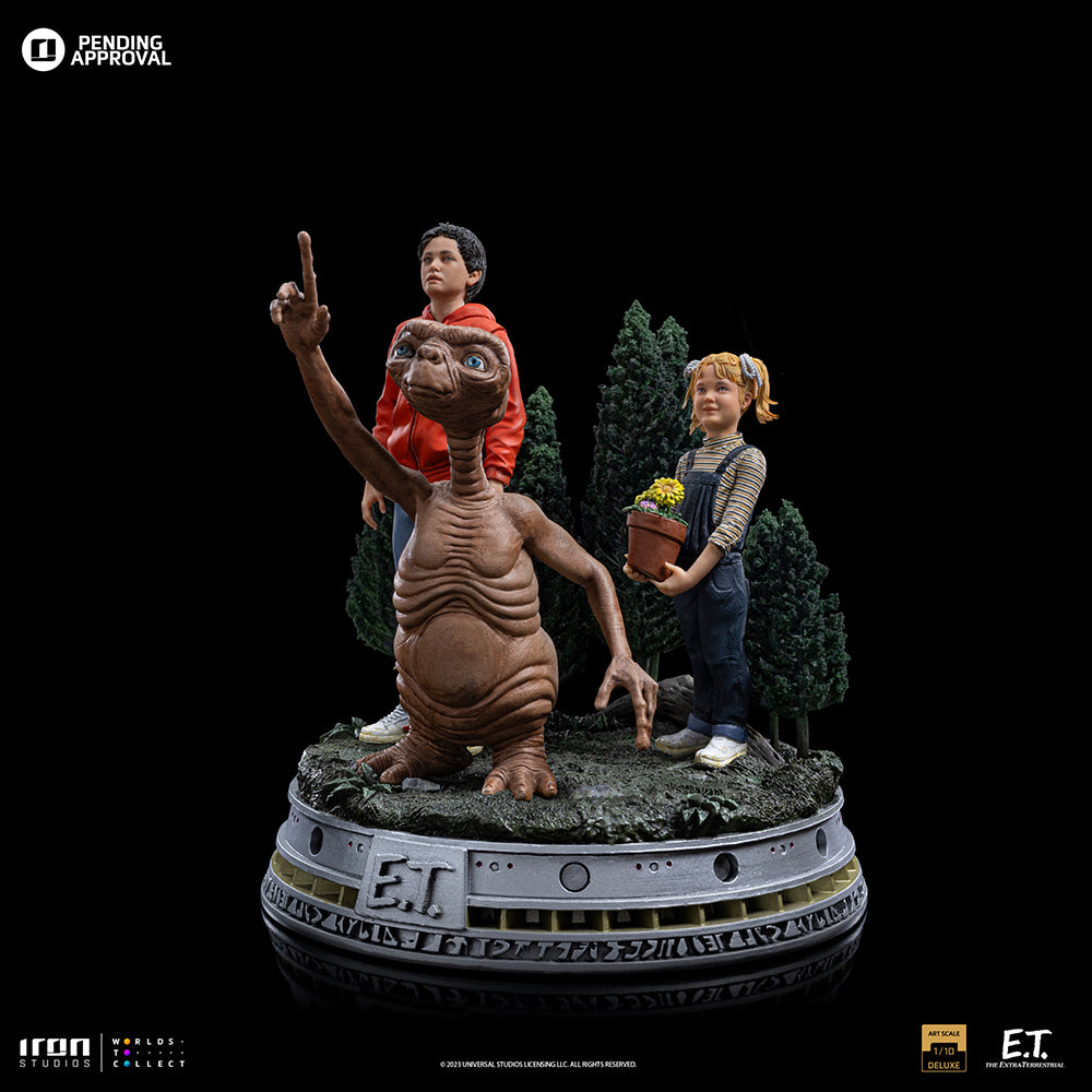 PRE-ORDER Iron Studios - Deluxe Art Scale - E.T. - E.T., Elliot and Gertie 1/10