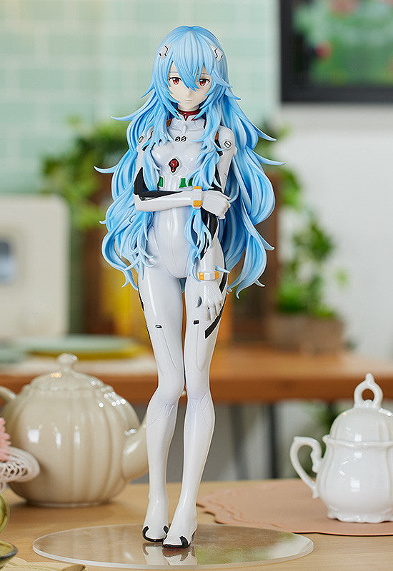 PRE-ORDER Good Smile Company - POP UP PARADE - Rebuild of Evangelion - Rei Ayanami: Long Hair Ver. XL Size