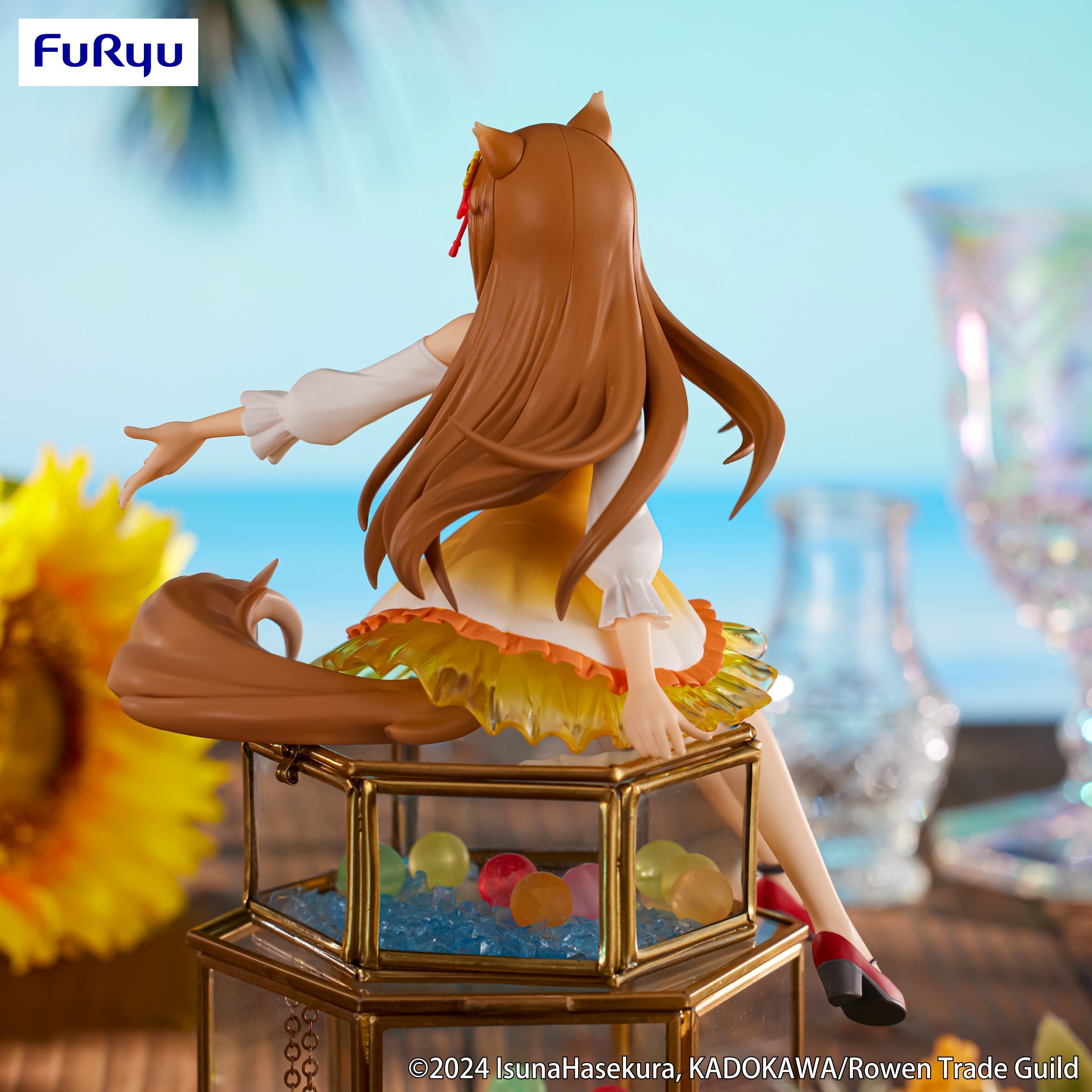 IN-STOCK FuRyu - Spice and Wolf: Merchant Meets the Wise Wolf Noodle Stopper Figure - Holo: Himawari One Piece Ver.