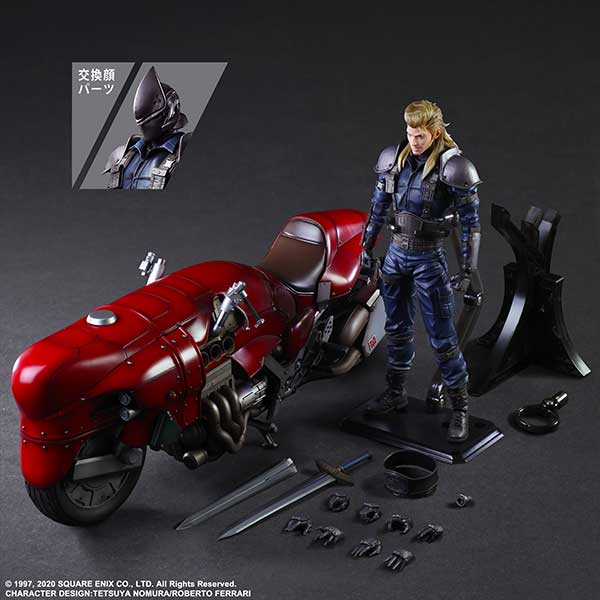 IN-STOCK Square Enix - PLAY ARTS Kai - Final Fantasy VII Remake - Roche & Motorcycle Set