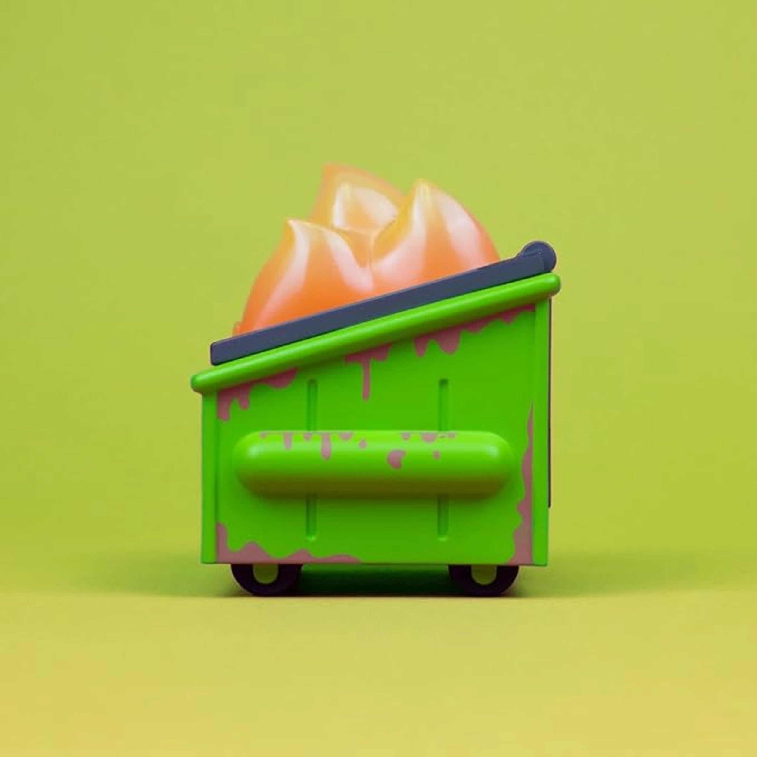 PRE-ORDER 100% Soft - Dumpster Fire - Barfing Dumpster Fire