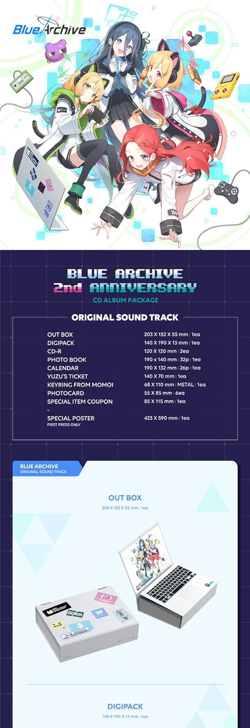 SPECIAL ORDER Dreamus - BLUE ARCHIVE 2nd Anniversary Album OST: CD & KIT version
