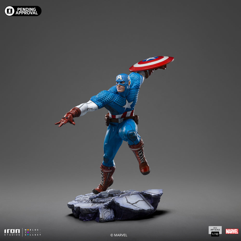 PRE-ORDER Iron Studios - BDS Art Scale - Marvel Comics - Captain America 1/10