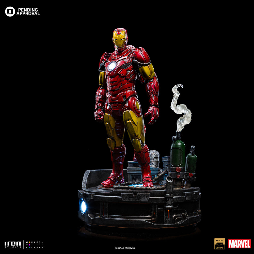 PRE-ORDER Iron Studios - Art Scale - Marvel Comics - Deluxe Iron Man Unleashed 1/10