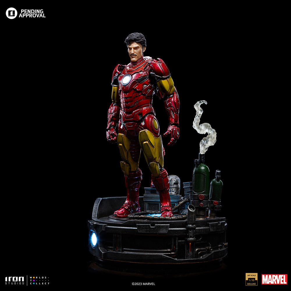 PRE-ORDER Iron Studios - Art Scale - Marvel Comics - Deluxe Iron Man Unleashed 1/10
