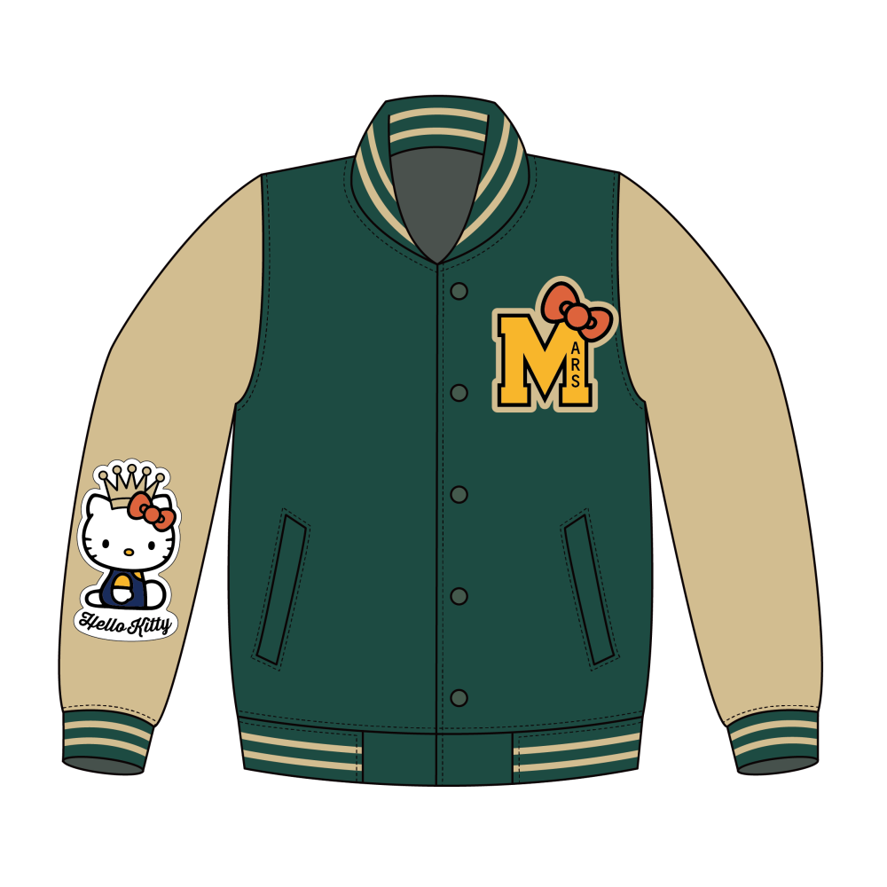 SPECIAL ORDER Print Rock - Bruno Mars x Hello Kitty - Varsity Jacket [JP]