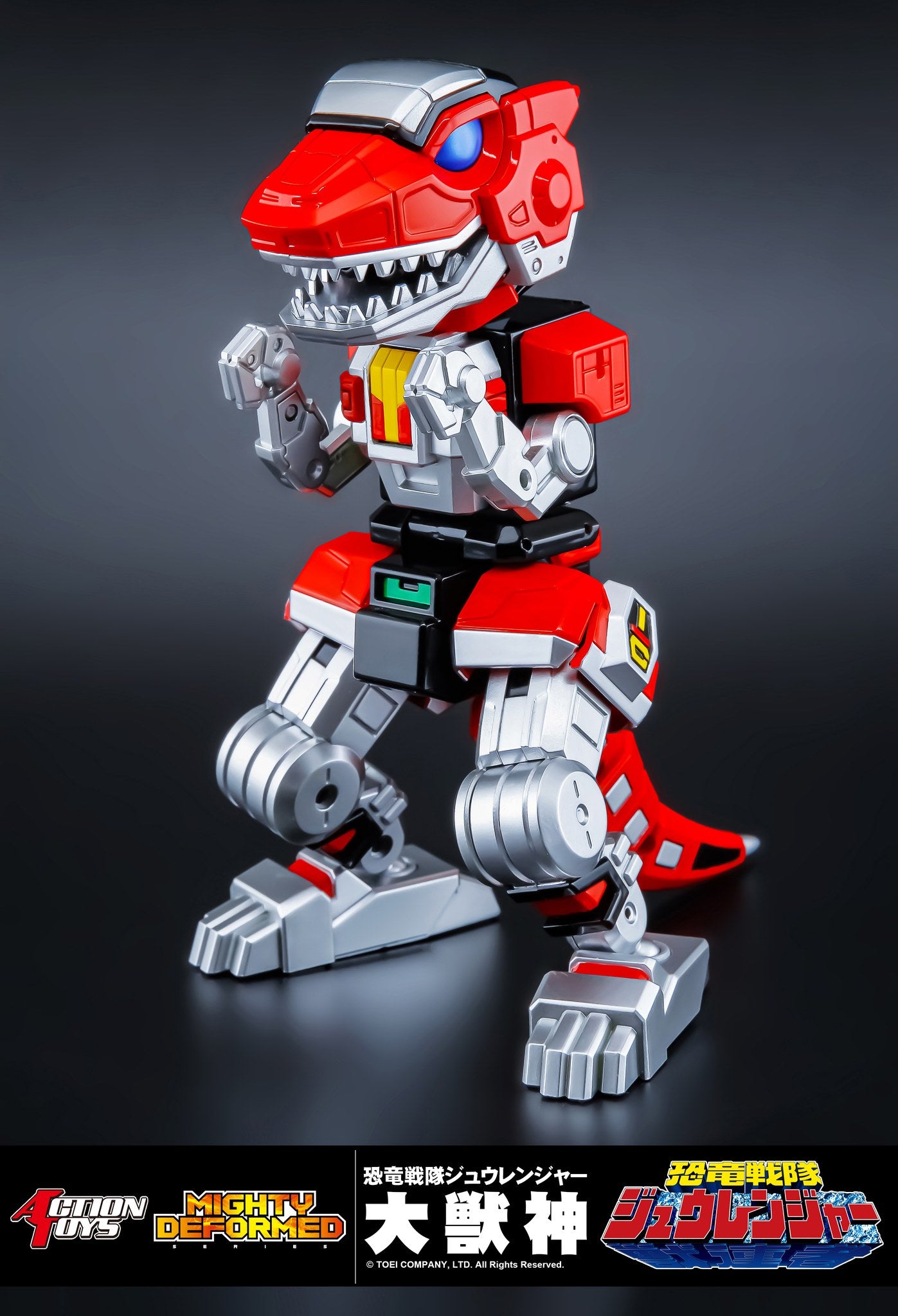 IN-STOCK Action Toys - Mighty Deformed - Kyōryū Sentai Zyuranger  - Shinka Gattai Daizyuzin (Megazord)