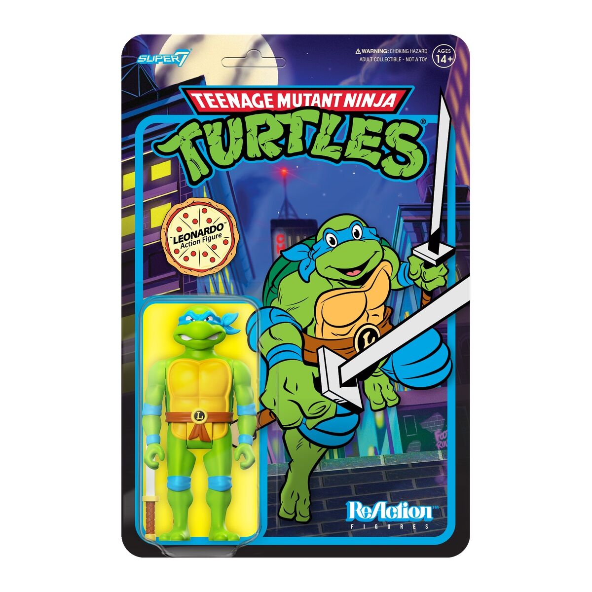 PRE-ORDER Super7 - ReAction - Teenage Mutant Ninja Turtles - Toon Leonardo