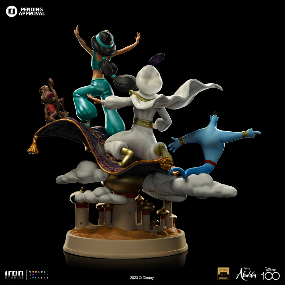 PRE-ORDER Iron Studios - Art Scale - Disney 100th - Deluxe Aladdin and Jasmine  1/10