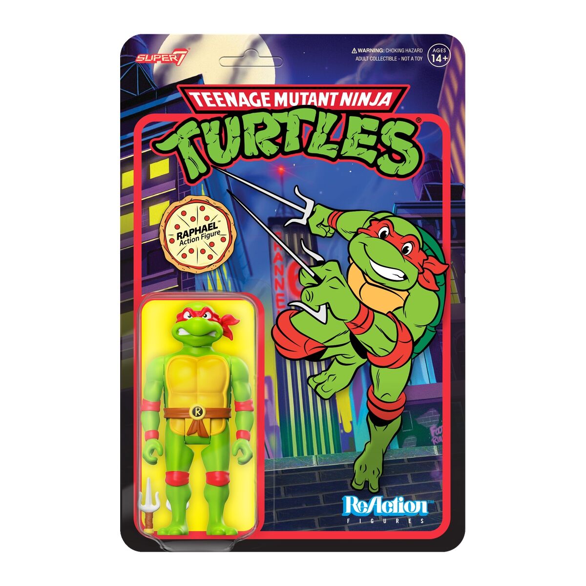 PRE-ORDER Super7 - ReAction - Teenage Mutant Ninja Turtles - Toon Raphael