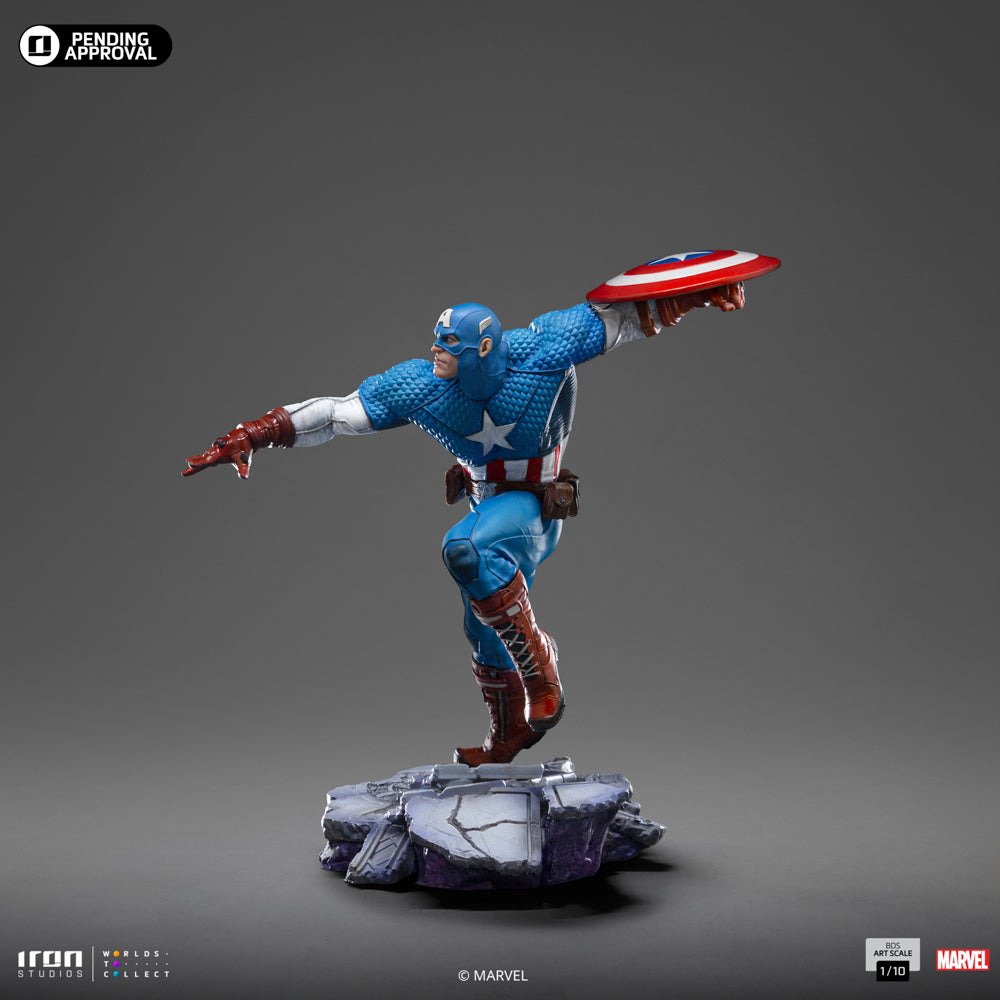 PRE-ORDER Iron Studios - BDS Art Scale - Marvel Comics - Captain America 1/10
