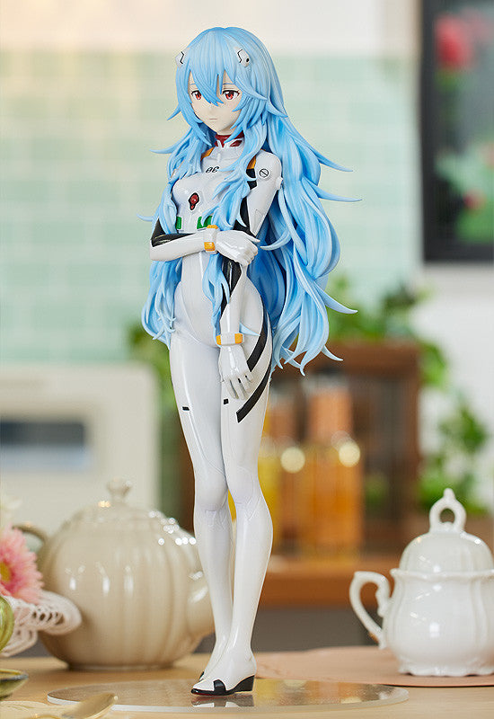 PRE-ORDER Good Smile Company - POP UP PARADE - Rebuild of Evangelion - Rei Ayanami: Long Hair Ver. XL Size