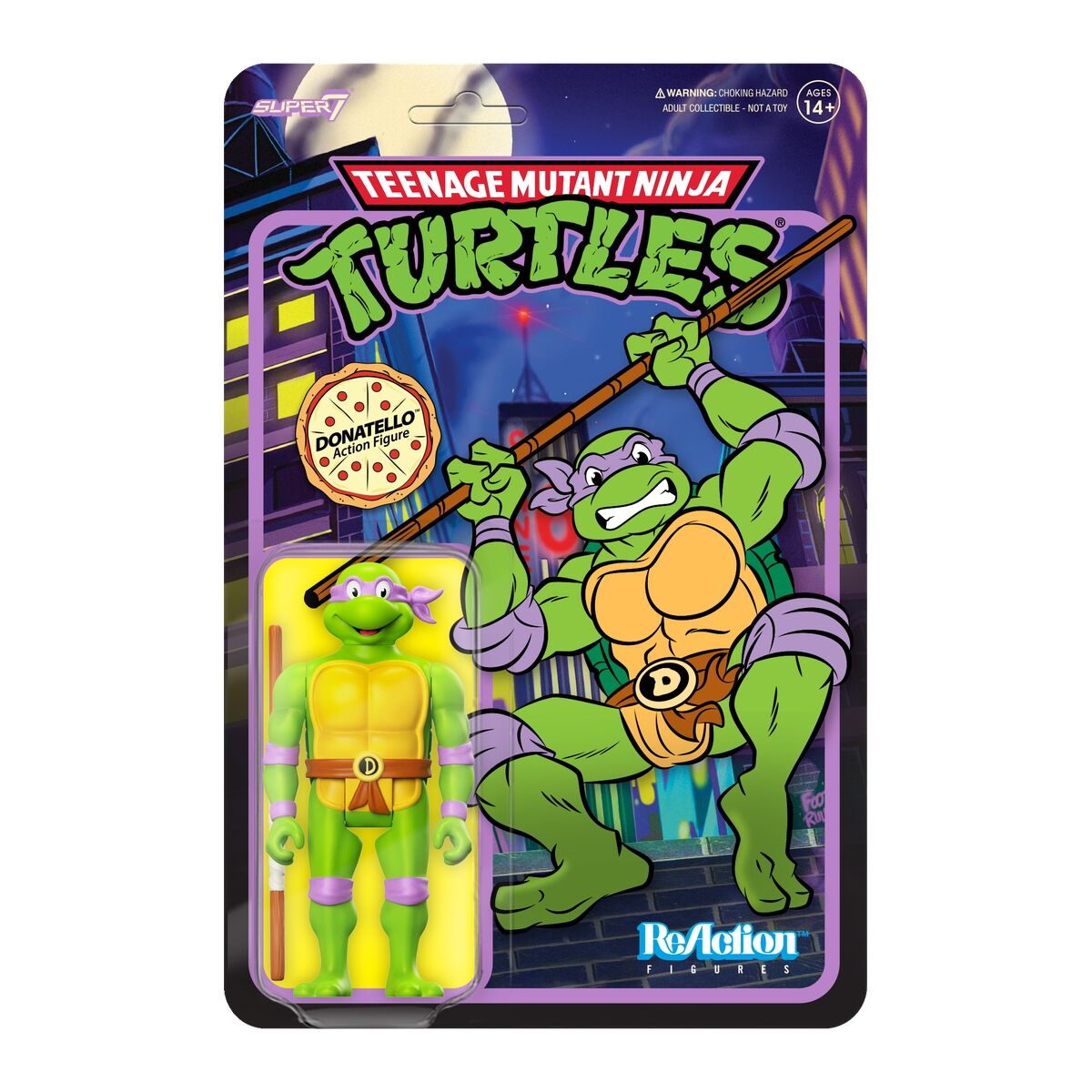 PRE-ORDER Super7 - ReAction - Teenage Mutant Ninja Turtles - Toon Donatello