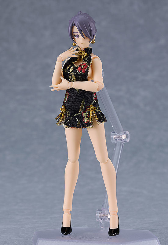 PRE-ORDER Max Factory - figma Styles - Mini Skirt Chinese Dress: Black