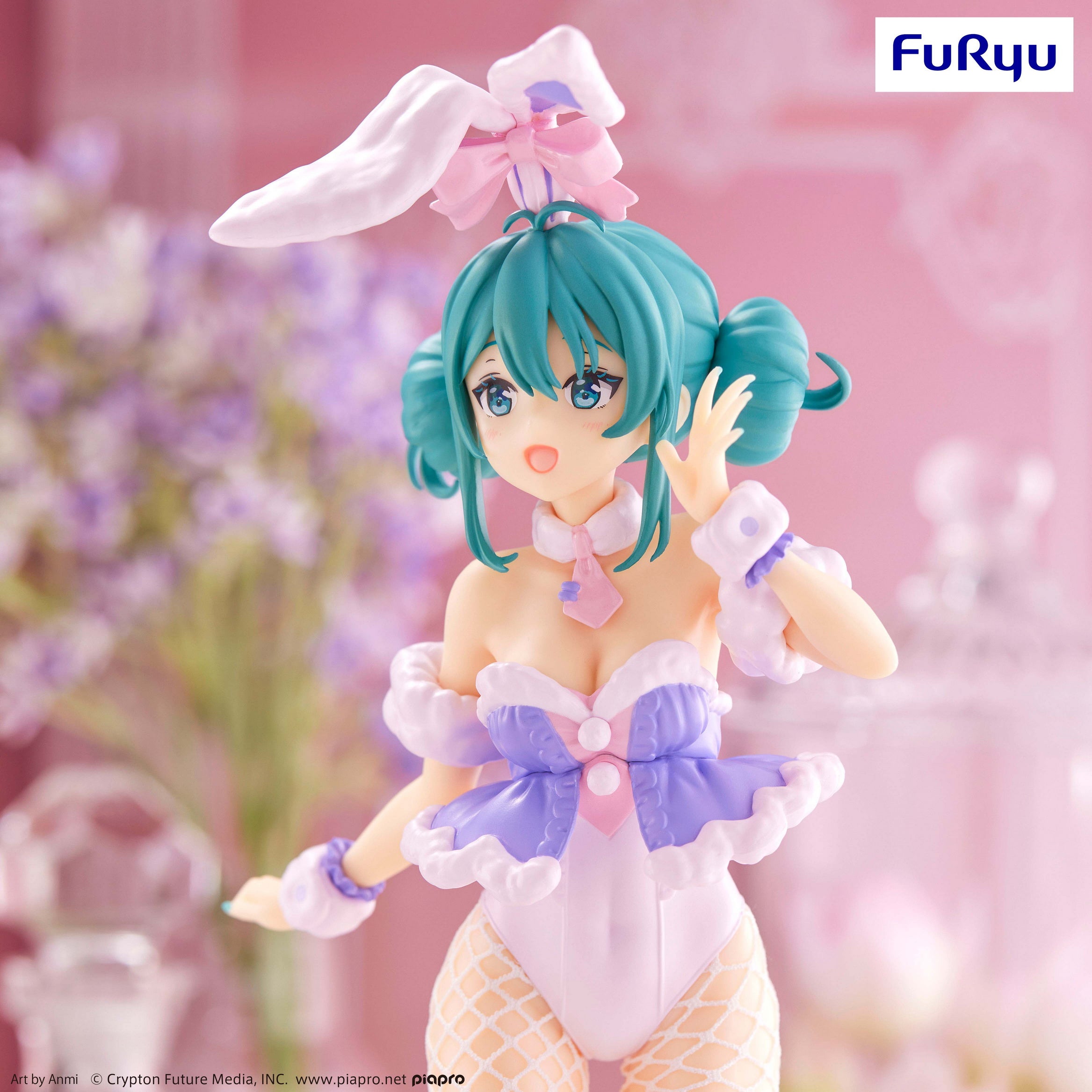 IN-STOCK FuRyu - Vocaloid BiCute Bunnies Figure - Hatsune Miku: White Rabbit Purple Color Ver.