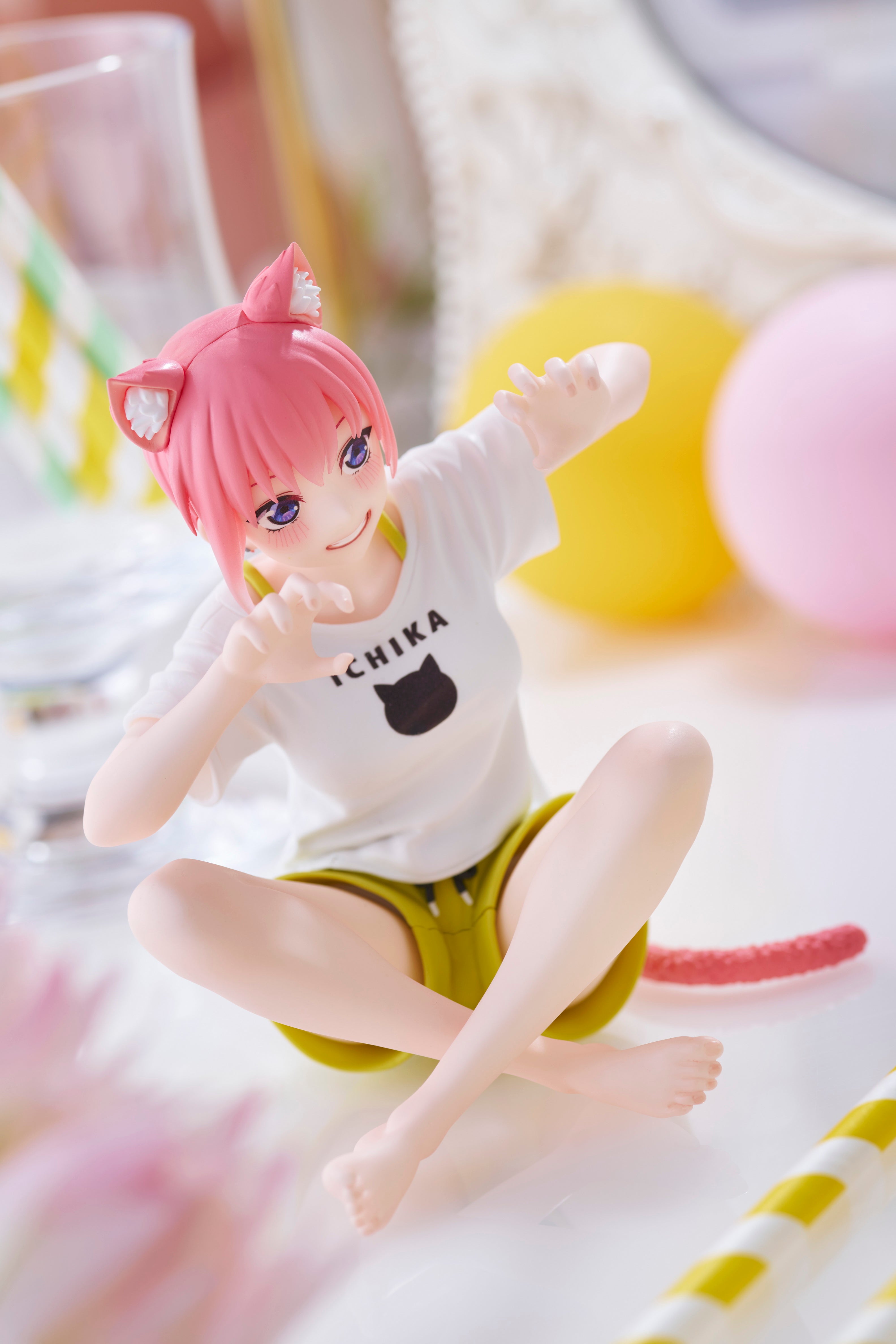 IN-STOCK Taito - The Quintessential Quintuplets 2 Desktop Cute Figure - Ichika Nakano: Newley Written Cat Roomwear Ver.
