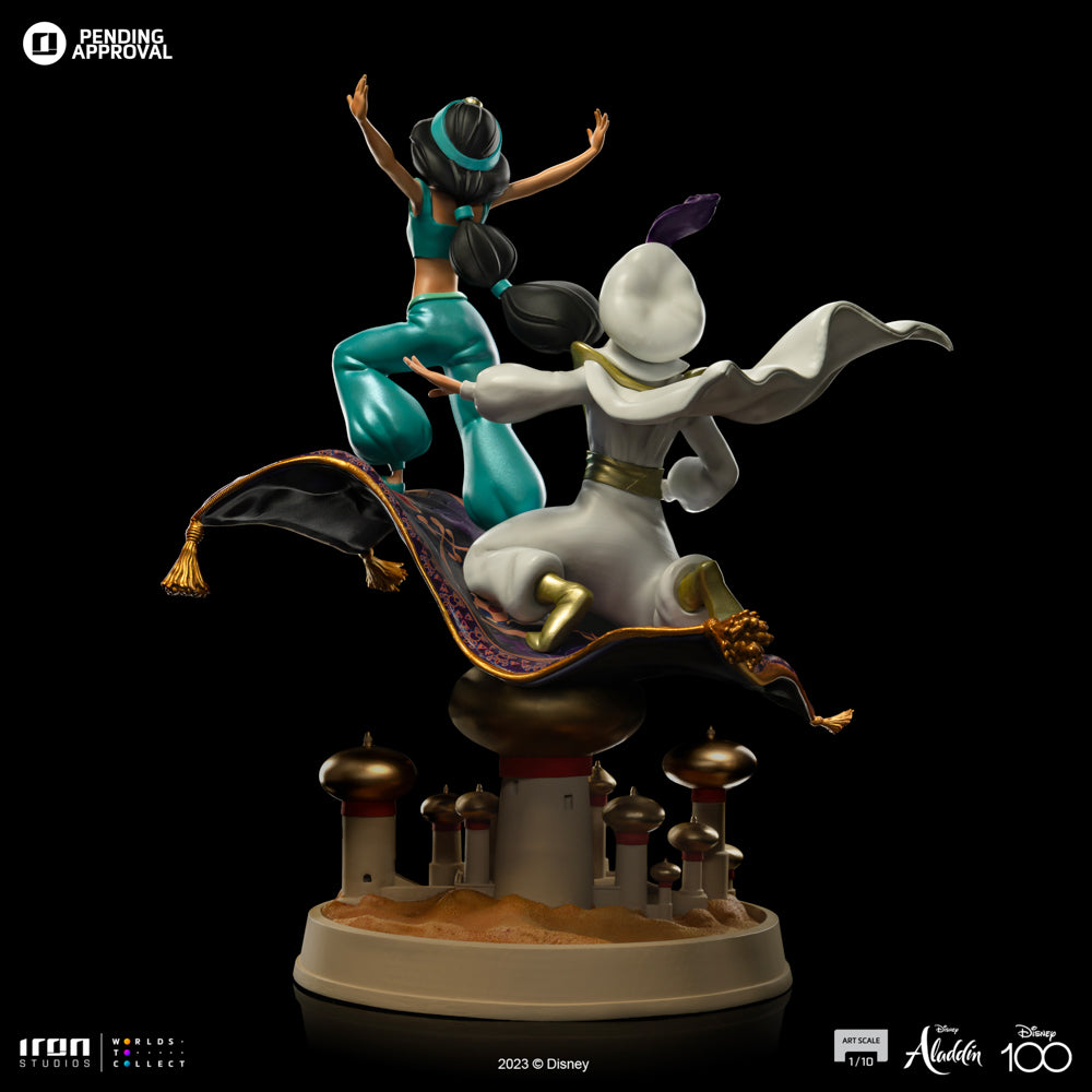PRE-ORDER Iron Studios - Art Scale - Disney 100th - Aladdin and Jasmine  1/10