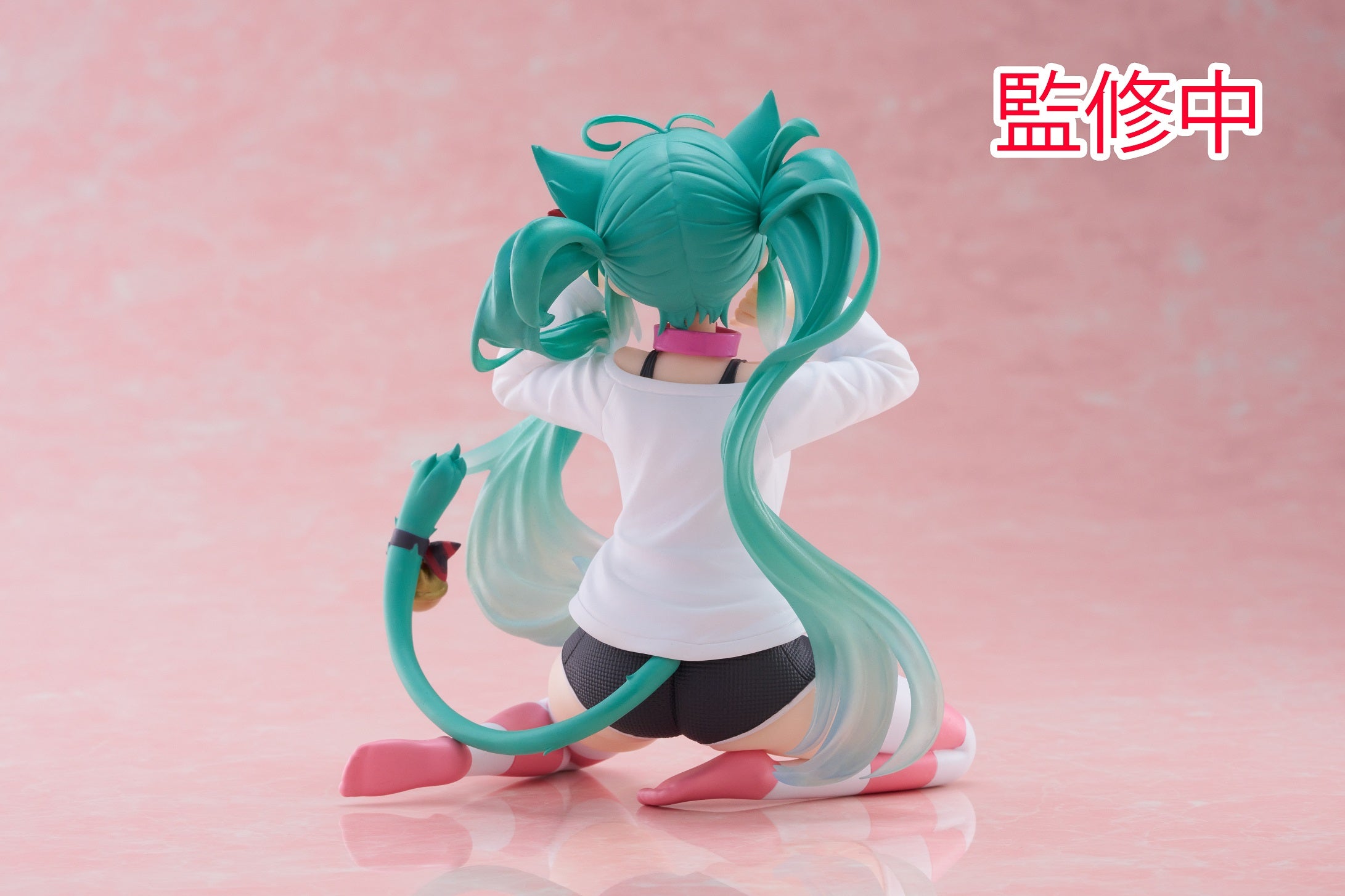 IN-STOCK Taito - Vocaloid  Desktop Cute Figure - Hatsune Miku: Nekomimi T-Shirt ver.