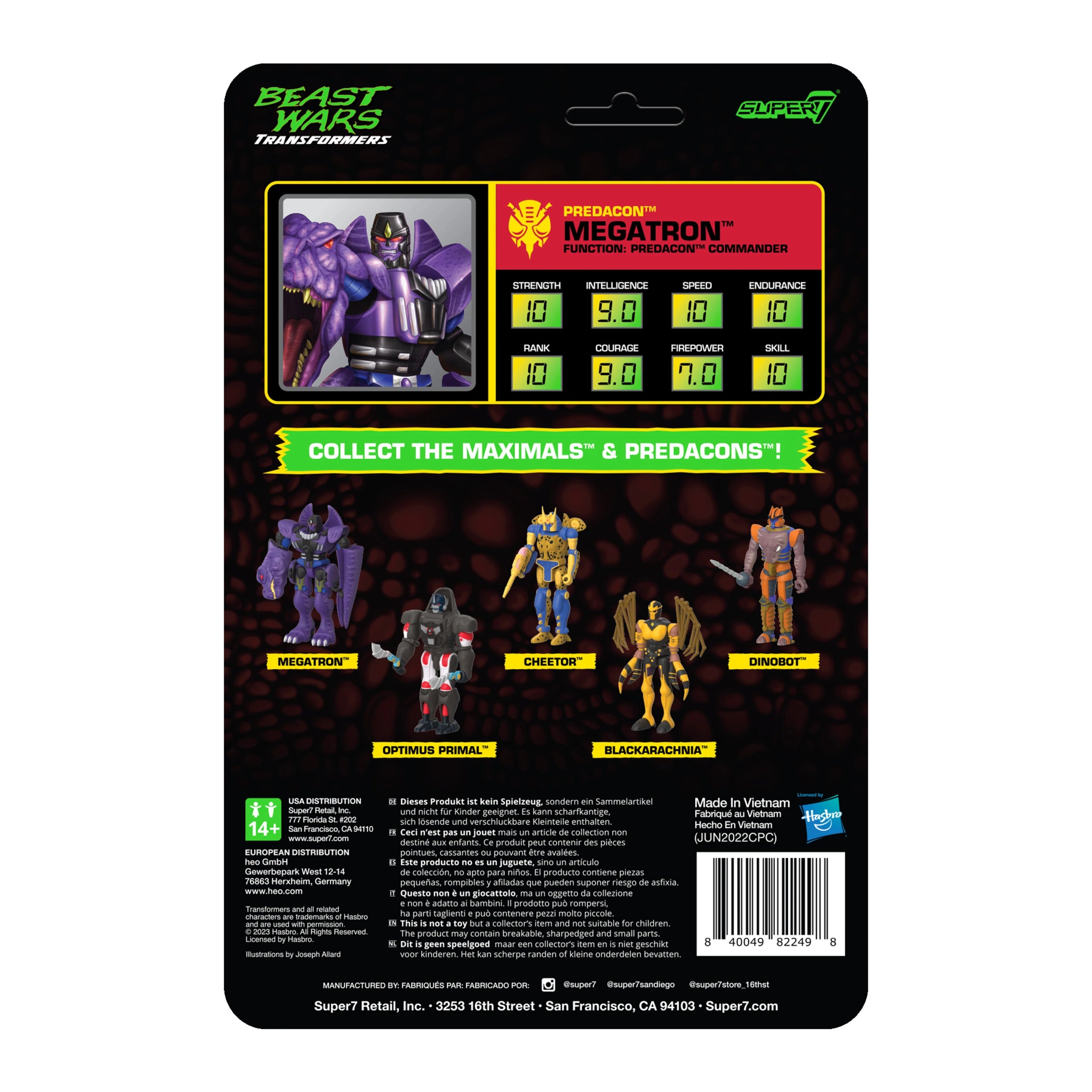 PRE-ORDER ReAction - Transformers: Beast Wars - Megatron