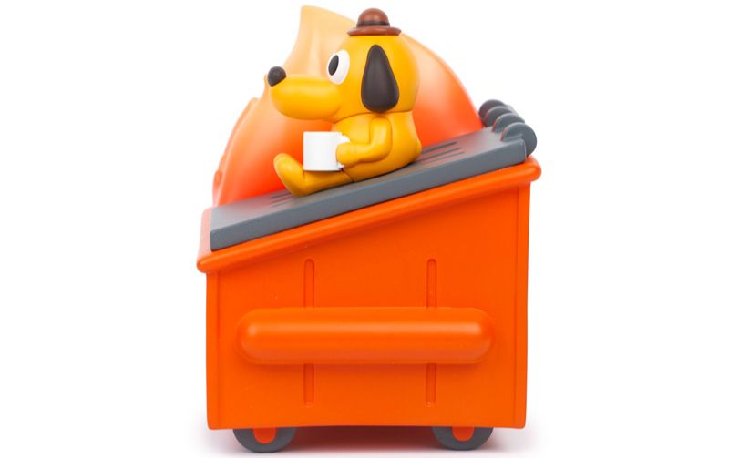 IN-STOCK 100soft - Dumpster Fire Vinyl Figure: This Is Fine Edition