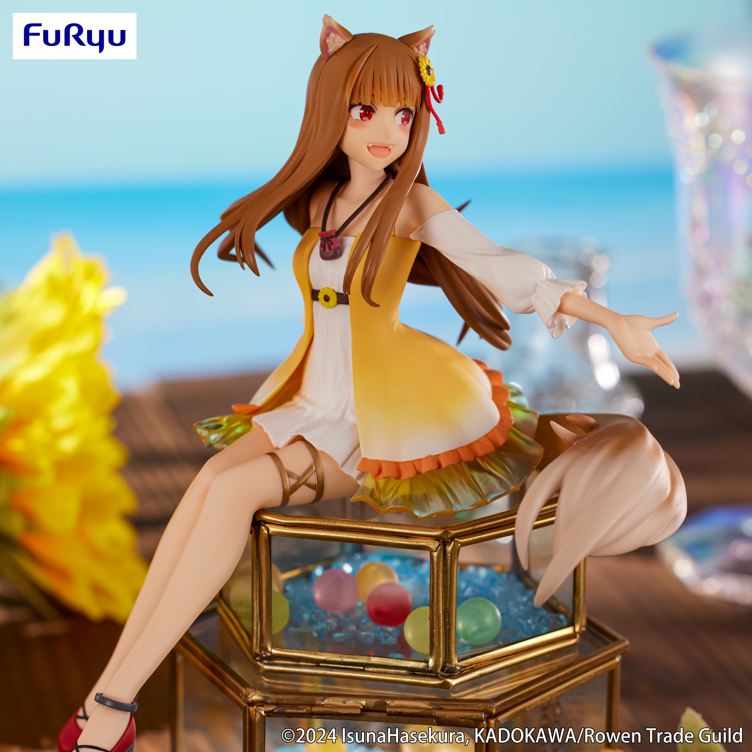 IN-STOCK FuRyu - Spice and Wolf: Merchant Meets the Wise Wolf Noodle Stopper Figure - Holo: Himawari One Piece Ver.