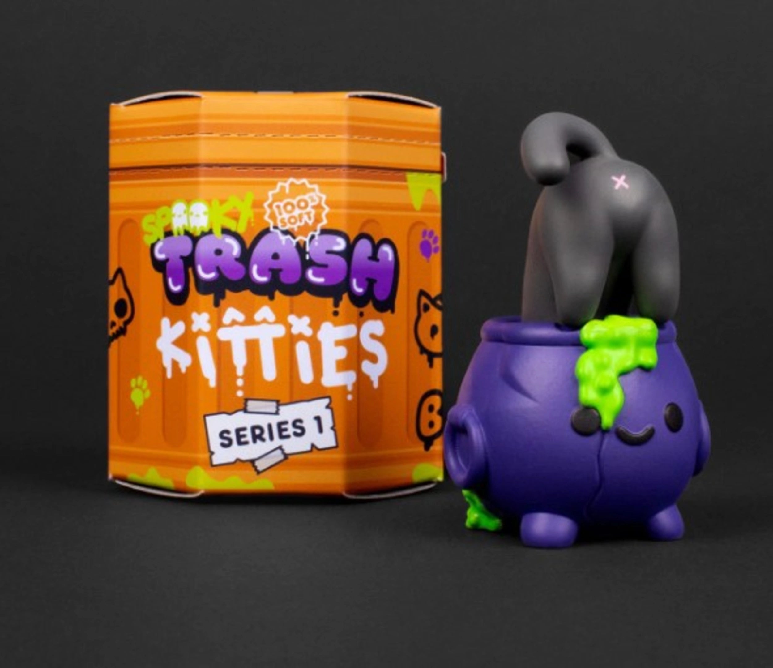 IN-STOCK 100% Soft - Spooky Trash Kitties  Series 1