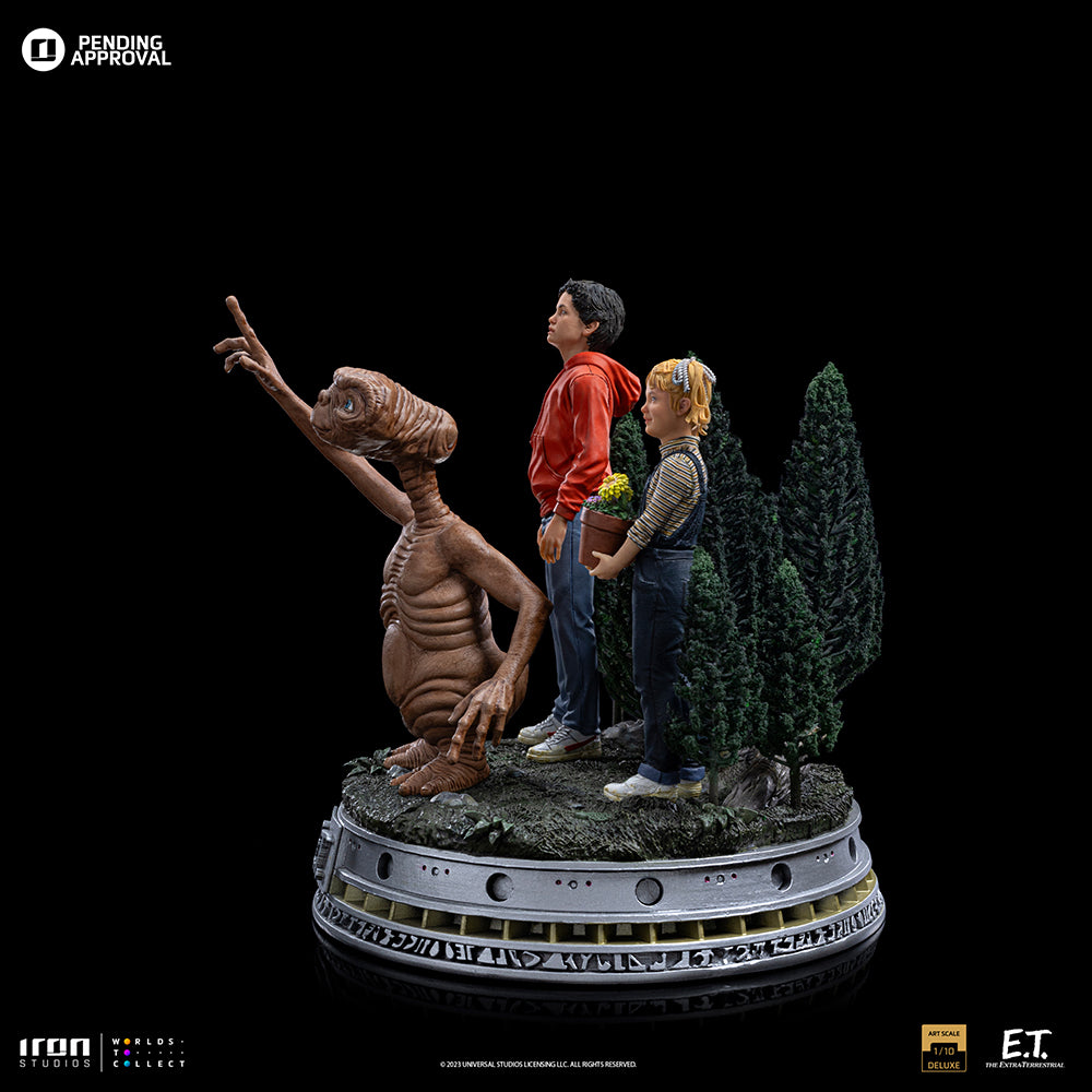PRE-ORDER Iron Studios - Deluxe Art Scale - E.T. - E.T., Elliot and Gertie 1/10