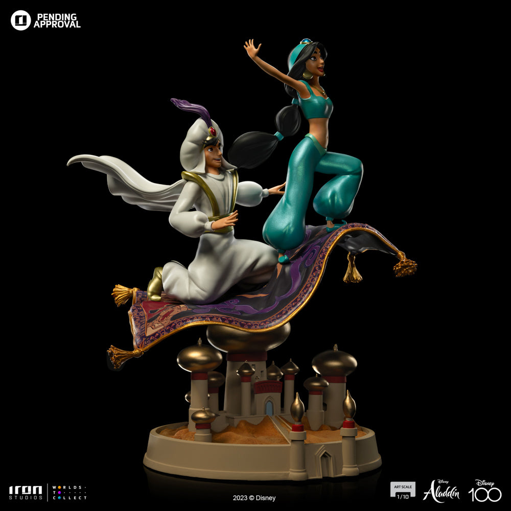 PRE-ORDER Iron Studios - Art Scale - Disney 100th - Aladdin and Jasmine  1/10