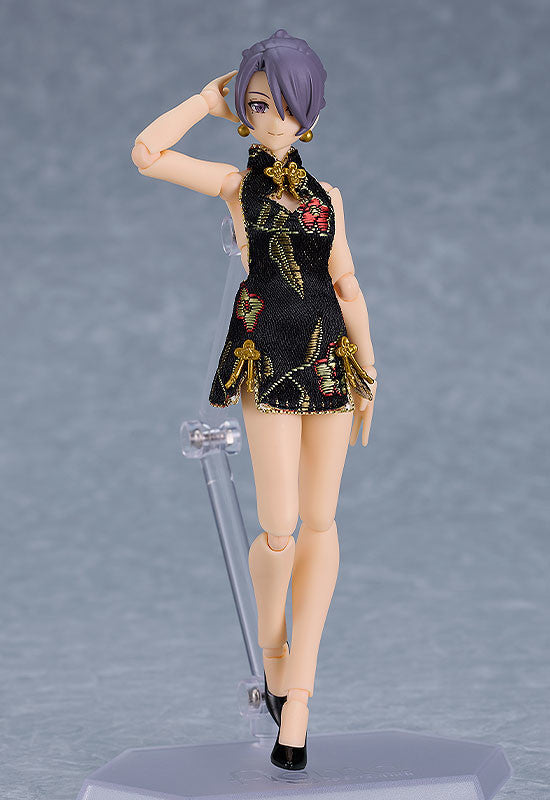 PRE-ORDER Max Factory - figma Styles - Mini Skirt Chinese Dress: Black